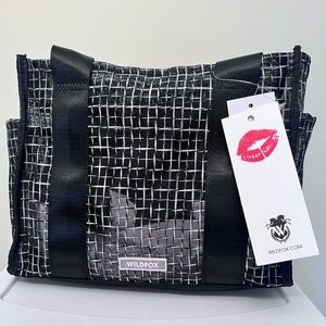 Wildfox Checkered Black and White Tote